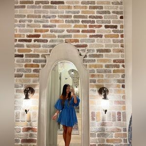 Altar’d State Amabella Puff Dress || French Blue || Size S
